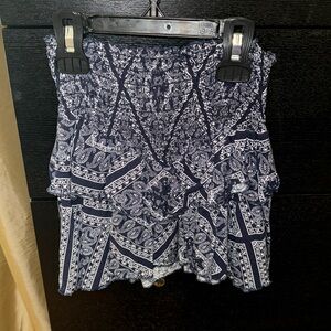 Girls paisley tiered skirt